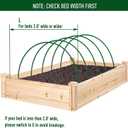 MAXPACE Greenhouse Hoops for DIY 2.8ft or Wider Grow Tunnel, Rust-Free Fiberglass Support Hoops Frame for Garden Fabric, DIY Plant Support Garden Stakes, Gardening Supplies, 25pcs