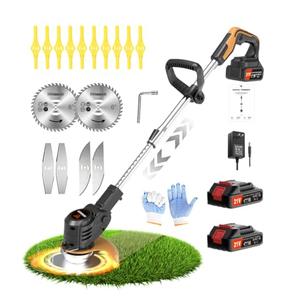 Wrneaoch Electric Weed Wacker Cordless 21V Cordless Weed Wacker with 6,000 RPM and 650W Motor Battery WeedWacker with 2 Batteries 2.0Ah The Perfect Partner for Garden and Lawn Care Wrneaoch Electric Weed Wacker Cordless 21V Cordless Weed Wacker with 6,000 RPM and 650W Motor Battery WeedWacker with 2 Batteries 2.0Ah The Perfect Partner for Garden and Lawn Care