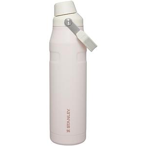Stanley IceFlow Fast Flow Water Bottle 36 oz | Angled Spout Lid | Lightweight and Leakproof for Travel and Sports | Insulated Stainless Steel | BPA-Free | Rose Quartz Glimmer