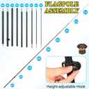 Remagr 2 Set Pet Grooming Feather Flag Pole Kit Pet Care Store Business Advertising Include 7.9 ft Dog Grooming Banner Sign 11.5 ft Flag Pole Kit with Stake and Bag for Outdoor Events Promotion