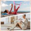 12 Pairs Pilates Socks for Women Non Slip Yoga Grip Socks with 6 Drawstring Bag for Yoga Ballet Barefoot Barre Dance