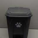 Dog Poop Trash Can Outside 20L with Waste Bags Outdoor Dog Poop Trash Can for Backyard with Lid Odorless Waterproof Foot Pedal and Removable Inner Bucket