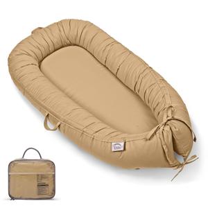 Baby Lounger, Infant Lounger for Newborn,Portable Baby Nest Cover Breathable & Soft, Newborn Essentials, Brown79