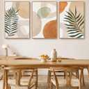 HesenDot 24x36in Abstract Botanical Large Framed Wall Art for Living Room