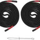 uxcell 2pcs 53inch Drawstring Cords Replacement Drawstring Hoodie String Sewing Tool with Easy Threader for Hoodie Sweatpants Jackets Pants Hats Coats Bags, Black-Red