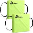 2 Pack Boat Throw Flotation Cushion, USCG Approved, Emergency Marine Throwable Flotation Device, Foam Boat Cushions Life Preserver, Throw Cushions for Boats, Kayaks, Canoes(Neon Yellow)
