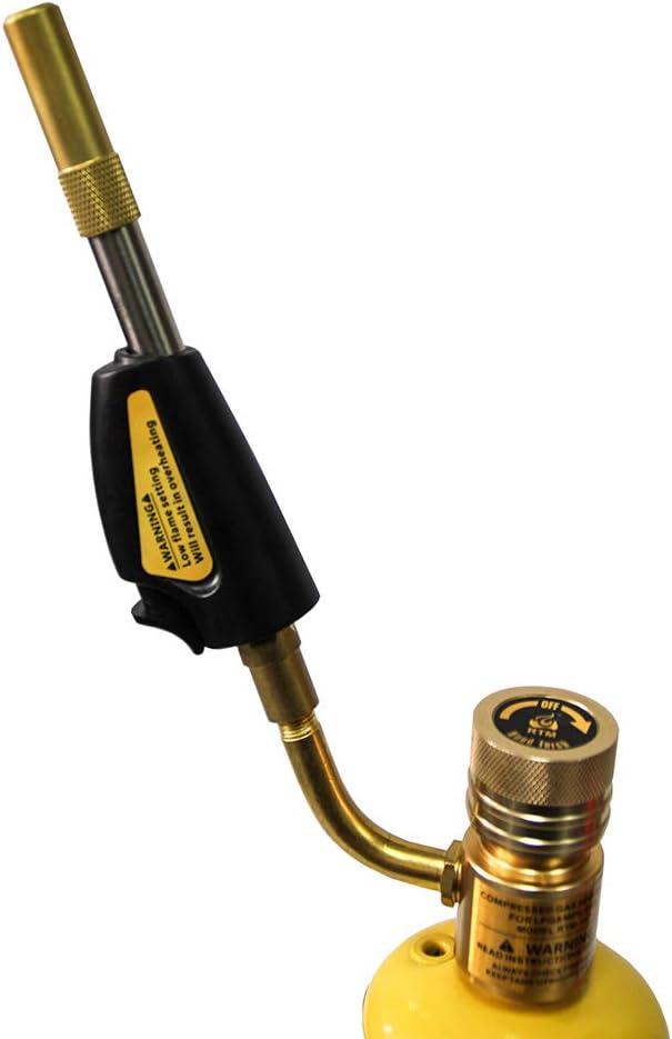 QWORK Torch Tips, Swirl, Compatible with MAP-Pro/LP Gas, Self Lighting, Gas Self Ignition Torch Regulator Brazing Soldering Welding Plumbing Gun