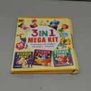 Elite Panda 3PCS Sticker Paint Books for Kids Ages 4-8, Mermaid, Dinosaur, Prince Themes, 30 Pictures, Sticker by Number Arts & Crafts Set, Birthday Christmas Gifts for Girls Boys