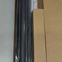 2 Pack Heavy Duty Curtain Rods for Windows 48 to 84 Inch, 1 Inch Black Curtain Rods Set of 2 Pack for Outdoor, Farmhouse, Bedroom, Adjustable Easy Install Drapery Rod (A2,Black,30"-90"-2Pack)