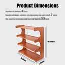 Shoe Rack,Small 4 Tier Shoe Organizer Storage Shelf,Bamboo Narrow Shoe Closet,Small Space Shoe Rack,for Entryway Closet 18.897.4819.3inch, 4 Tier-18.89" Wide