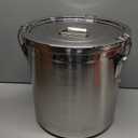 21L/5.5 Gal 304 Stainless Steel Airtight Canister for Kitchen, Metal Food Storage Containers with Lid and Sturdy Locking Clamp for Bean Flour Oil Sugar Metal Food Storage Bucket