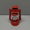 Vintage LED Hurricane Lantern, Warm White Battery Operated, Antique Metal Hanging Lantern with Dimmer Switch, 15 LEDs, 150 Lumen for Indoor or Outdoor Use