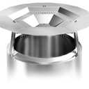 Heat Deflector for Solo Stove Bonfire 19.5", 304 Stainless Steel Portable Heat Diffuser with Handle&Leg Accessory for Bonfire Fire Pit Captures/Redirects Warmth for Solo Stove Accessories