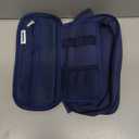 SPACEMATE Pencil Case Pouch Box Bag School Supplies Girls Boys Kids, Cute Preppy Stuff Large Big Capacity Aesthetic Pen Organizer, Back to College Stationary, Midnight Blue, Heavy Duty Canvas, 1800ml