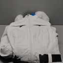 GSOU SNOW Womens Ski Suit One Piece Snowsuit Snowboard Jacket Slim Snow Jumpsuit Faux Fur Ski Outfit Waterproof (Medium, White)