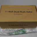 3-Inch Dual Flush Valve Replacement Kit for 2-Piece Toilets - Complete Toilet Repair Set with Push Button Flush Valve, Fill Valve, Gasket & Bolts
