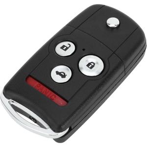 X AUTOHAUX Key Shell Case Keyless Entry Remote Key Fob Replacement Case for Honda Accord 2008-2012 for Acura TL 2007-2014 4 Buttons IYZFBSB802