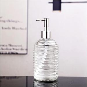 2 Pack Glass Soap Dispenser Set with Dish Brush, Hand and Dish Soap Dispenser 16oz Kitchen Soap Dispenser Set Farmhouse Decor Soap Pump Bottle 