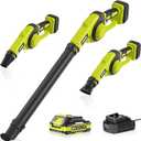 EWORK Small Leaf Blower Cordless 21V Mini Leaf Blower 130CFM/200MPH with Battery and Fast Charger, Lightweight Electric Leaf Blowers, Compact Blower for Jobsite, Patio Cleaning, Lawn Care