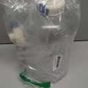 1 Gallon Water Bottle with Straw, 128 oz Large Water Jug with Times to Drink, Reusable Leak Proof with Handle, 2 Lids BPA Free Big Sports Bottles for Fitness Gym Camping (Clear, 128 Ounces)