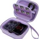 BliFulde Carrying Case for RG353V/ RG353VS Handheld Game Console, Custom-Insert Handheld Emulator Retro Game Holder Organizer, Portable Game Player Storage Bag (Case Only) (Purple)