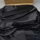 CozyLux Satin Sheets Queen Size - 4 Piece Black Bed Sheet Set with Silky Microfiber, 1 Deep Pocket Fitted Sheet, 1 Flat Sheet, and 2 Pillowcases - Smooth and Soft