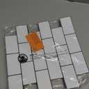 Art3d Peel and Stick Backsplash for Kitchen White Subway (10 Tiles, Thicker Design) (White With Black Grout)