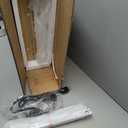 Urban Deco Fluted Nightstand with Charging Station, Mid Century Modern Nightstand, Wooden Side Table with 2 Fluted Drawers, End Table with Solid Wood Legs for Bedroom, 15.4 x 15.4 x 22.8 in (Natural)