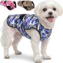 Dog Cooling Vest - 2-Layer Cooling with Soft Microfiber Fabric - Lightweight, Adjustable and Comfortable - UV Protection for Small to Large Dogs - Relief in Hot Weather (Blue, X-Small)