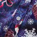 fohemr Mens Christmas Novelty Shirt Ugly Santa Claus Button Down Long Sleeve Funny Holiday Costume Shirts for Party (Blue, XXL)