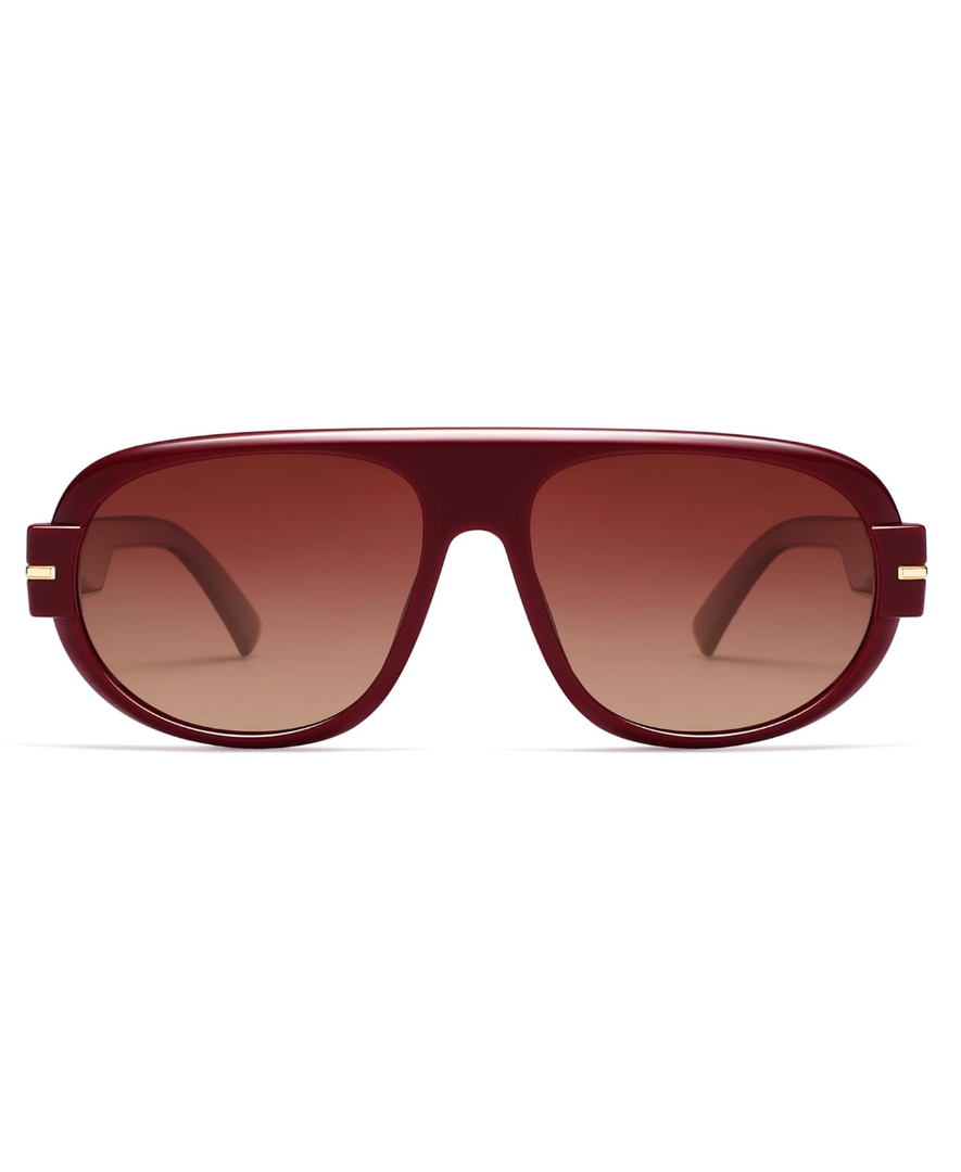 VANLINKER Retro 70s Aviator Sunglasses for Men Women Vintage Polarized Square Aviators VL9841