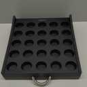 Mind Reader Single Serve Coffee Pod Storage, 50 Coffee Pod Capacity, Countertop, Double-Sided, 12"L x 4"W x 14"H, Black