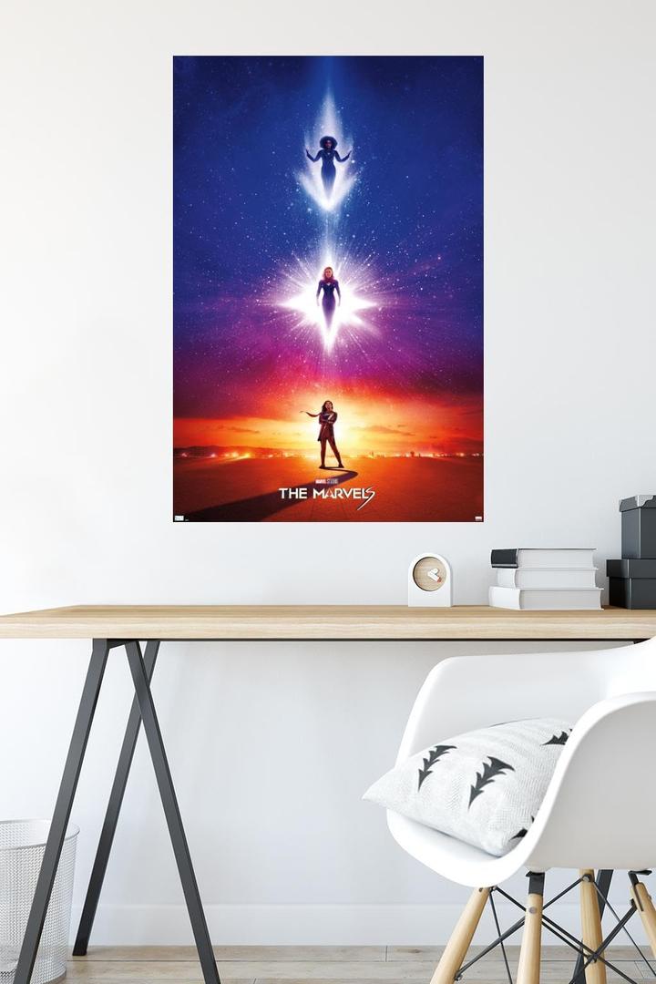 Trends International Marvel The Marvels - Teaser One Sheet Wall Poster, 34L x 22.4W, Unframed Version