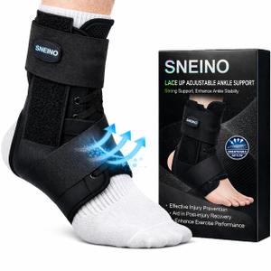 Lace up Ankle Brace for Women & Men - Ankle Support Brace for Sprained Ankle, Ankle Stabilizer for Achilles,Tendon,Sprain,Injury Recovery, Sports, Running, Basketball, (X-Large)