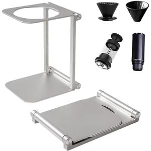 Pour over Dripper Stand,Portable & Foldable Espresso Machine Stand,Office coffee stand with base,Suitable for office,home,camping