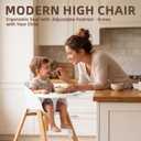 4-in-1 Baby High Chair, White