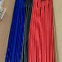 Blue Summit Supplies 30 Pack Plastic Two Pocket Plastic Folders with Prongs Bulk, Assorted Dark Color Poly Folders with Pockets and Prongs Bulk, Blue, Red, and Black, 3 Prong, Letter Size