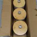 Coffee Tea Sugar Container Set of 3,Farmhouse Storage Containers Jars,Airtight Ceramic Kitchen Canister Set with Bamboo Lids for Kitchen Counter Dining Room (Ceramic, 1)