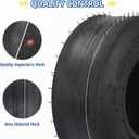 GICOOL (2 Pack) 11x4.00-5 Tubeless Zero Turn Mower Tires, Riding Lawnmower Smooth Tread, 4 Ply