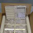 3 Tier Bracelet Holder Display - Detachable T Bar Beige Velvet Bracelet Holder, Jewelry Holder Organizer for Bracelet, Necklace, Earrings, Rings