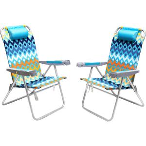 SUNNYFEEL Tall Beach Chair for Adults, High Back High Seat Folding Chair