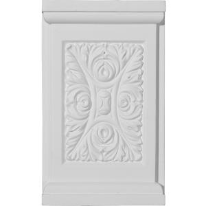 Ekena Millwork PB05X08X01ME Medway Plinth Blocks, 5 1/4"W x 8 5/8"H x 1 1/4"P, Primed