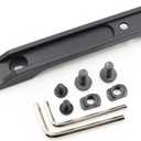 Mlok Inline Scout Mount Low Profile Weapon Light Mount Aluminum, for M300 & M600 & HL-X Series Mlok Flashlight Mount (Black)