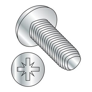 Small Parts M2.510D7500C Steel Thread Rolling Screw for Metal, Zinc Plated, Pan Head, Pozi Drive, Metric, M2.5-0.45 Thread Size, 10 mm Length (Pack of 100)