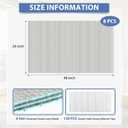 Reflective Bubble Insulation Sheet 6MM Thick Double Bubble Aluminum Foil Shield Garage Door Insulation Panels Kit Radiant Barrier for Windows RV Roof Attic Wall (24IN X 48IN, 8 PCS)