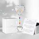 Pet Memorial Gifts for Dogs Cats - Look for me in the Rainbows Crystal Suncatcher Pet Loss, Pet Sympathy, Rainbow Bridge Sympathy Gifts for Loss of Dog Cat, Thoughtful Dogs and Cats Remembrance