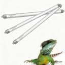 3 Pack 5.0 UVB Light for Reptiles, T5 HO 24 Watt Reptile Lamp Tube, Fluorescent UVB Bulb, Basking Light for Bearded Dragon, Simulate Natural Sunlight for Reptiles and Amphibians