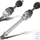 Pair (2) Front CV Axle Shaft Assembly fits for Nissan Rogue (AWD Only) 2.5L 2008-2013, for Rogue Select (AWD Only) 2.5L 2014-2015 NOT for FWD Driver & Passenger Side
