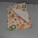 Artoid Mode Gingerbread Gifts Trees Christmas Placemats Set of 4, 12x18 Inch Seasonal Winter Holiday Place Mats for Party Dining Table (Red)