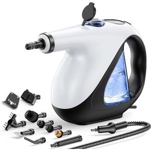 Handheld Steam Cleaner for Home 3s Instant Heat-Up No Need to Wait, Upgrade 2 LB Light Weight Easy Refill Portable Steamer Cleaner for Furniture Couch Grout Walls Kitchenware Cleaning